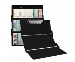 WhiteCoat Clipboard® Trifold - Black Respiratory Therapy Edition